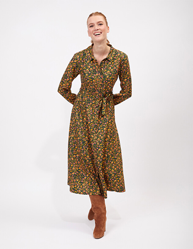 Midi shirt dress Ecovero femme La Fianc&eacute;e