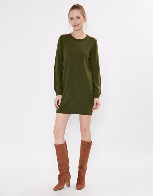Merino wool jumper dress femme La Fianc&eacute;e