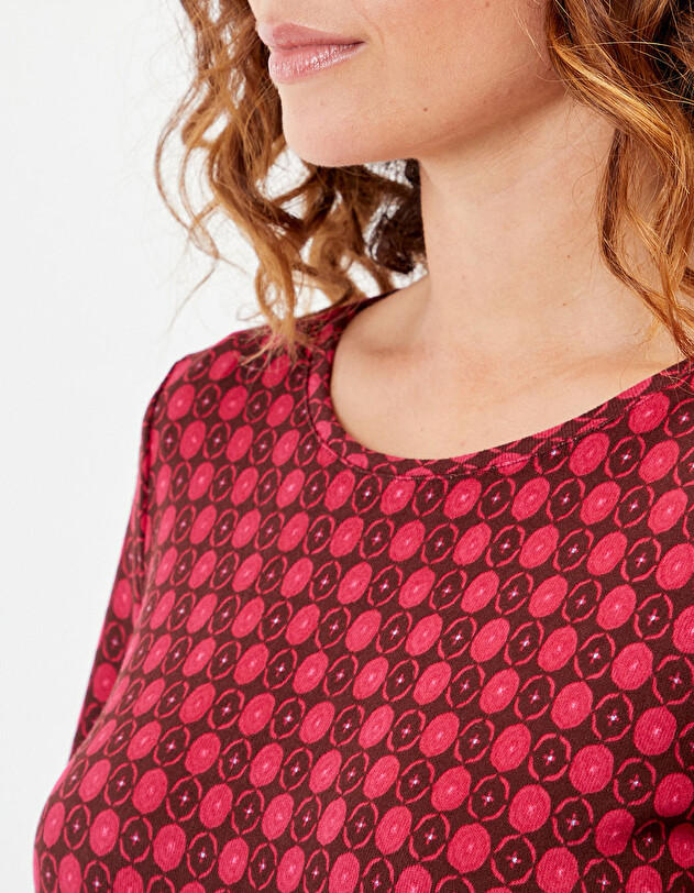 Printed straight dress femme La Fianc&eacute;e