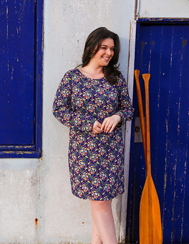 Printed straight dress femme La Fianc&eacute;e