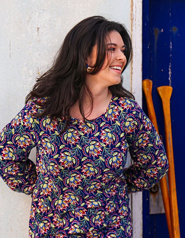 Printed straight dress femme La Fianc&eacute;e