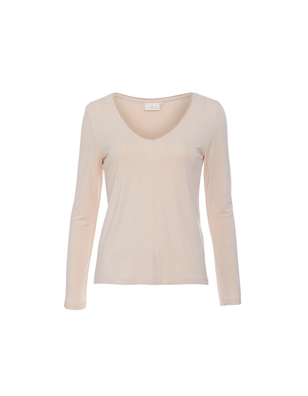 Ecovero flowing v-neck T-shirt femme La Fianc&eacute;e