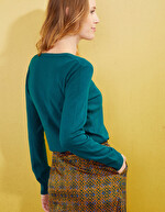Women's v-neck knit sweater femme La Fiancée