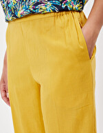 Organic cotton voile straight-leg pants femme La Fiancée
