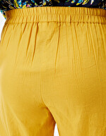 Organic cotton voile straight-leg pants femme La Fiancée