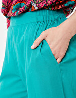 Organic cotton voile straight-leg pants femme La Fiancée
