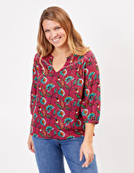 Loose-fitting flowing blouse femme La Fianc&eacute;e