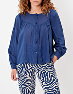 Loose-fitting organic cotton blouse femme La Fiancée