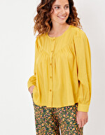 Loose-fitting organic cotton blouse femme La Fiancée
