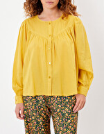 Loose-fitting organic cotton blouse femme La Fiancée