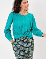 Loose-fitting organic cotton blouse femme La Fiancée