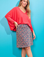 Soft-knit trapeze skirt femme La Fiancée