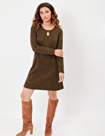 Fitted knit dress femme La Fiancée