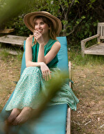 Long skirt in organic cotton femme La Fiancée