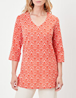 Short tunic in organic cotton voile femme La Fianc&eacute;e