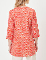 Short tunic in organic cotton voile femme La Fianc&eacute;e