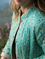 Organic cotton lined quilted jacket femme La Fiancée