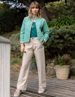 Organic cotton lined quilted jacket femme La Fiancée