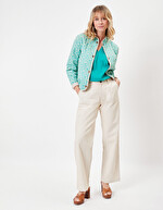 Organic cotton lined quilted jacket femme La Fiancée
