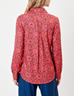 Flowing printed shirt Ecovero femme La Fiancée