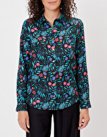 Flowing printed shirt Ecovero femme La Fianc&eacute;e