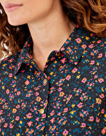 Flowing printed shirt Ecovero femme La Fiancée