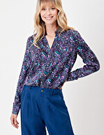 Flowing printed shirt Ecovero femme La Fiancée