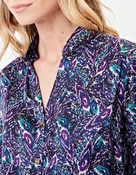 Flowing printed shirt Ecovero femme La Fiancée