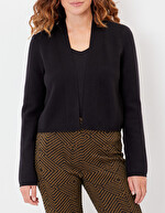 Short plain knit cardigan femme La Fiancée