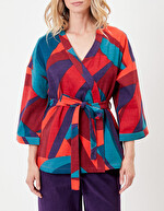 Short Printed Kimono organic cotton femme La Fiancée