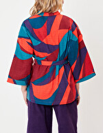 Short Printed Kimono organic cotton femme La Fiancée