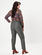 Organic cotton canvas trousers femme La Fiancée
