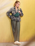 Organic cotton wide-leg trousers femme La Fiancée