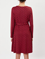 Jersey knit wrap dress femme La Fiancée