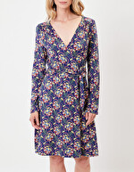 Jersey knit wrap dress femme La Fiancée