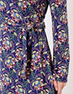 Jersey knit wrap dress femme La Fiancée