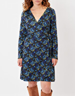 Jersey knit wrap dress femme La Fiancée