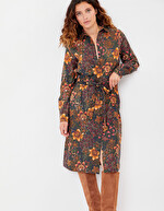 Organic cotton midi shirt dress femme La Fiancée
