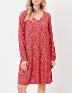 Ecovero flared dress femme La Fiancée
