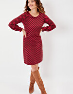 Printed straight dress femme La Fiancée
