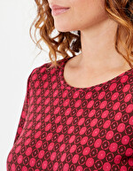 Printed straight dress femme La Fiancée