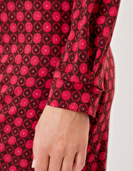 Printed straight dress femme La Fiancée