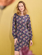 Printed straight dress femme La Fiancée