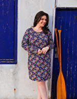 Printed straight dress femme La Fiancée
