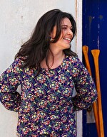 Printed straight dress femme La Fiancée