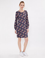 Printed straight dress femme La Fiancée