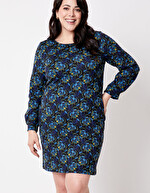 Printed straight dress femme La Fiancée
