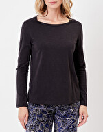 Organic cotton boat-neck T-shirt femme La Fiancée
