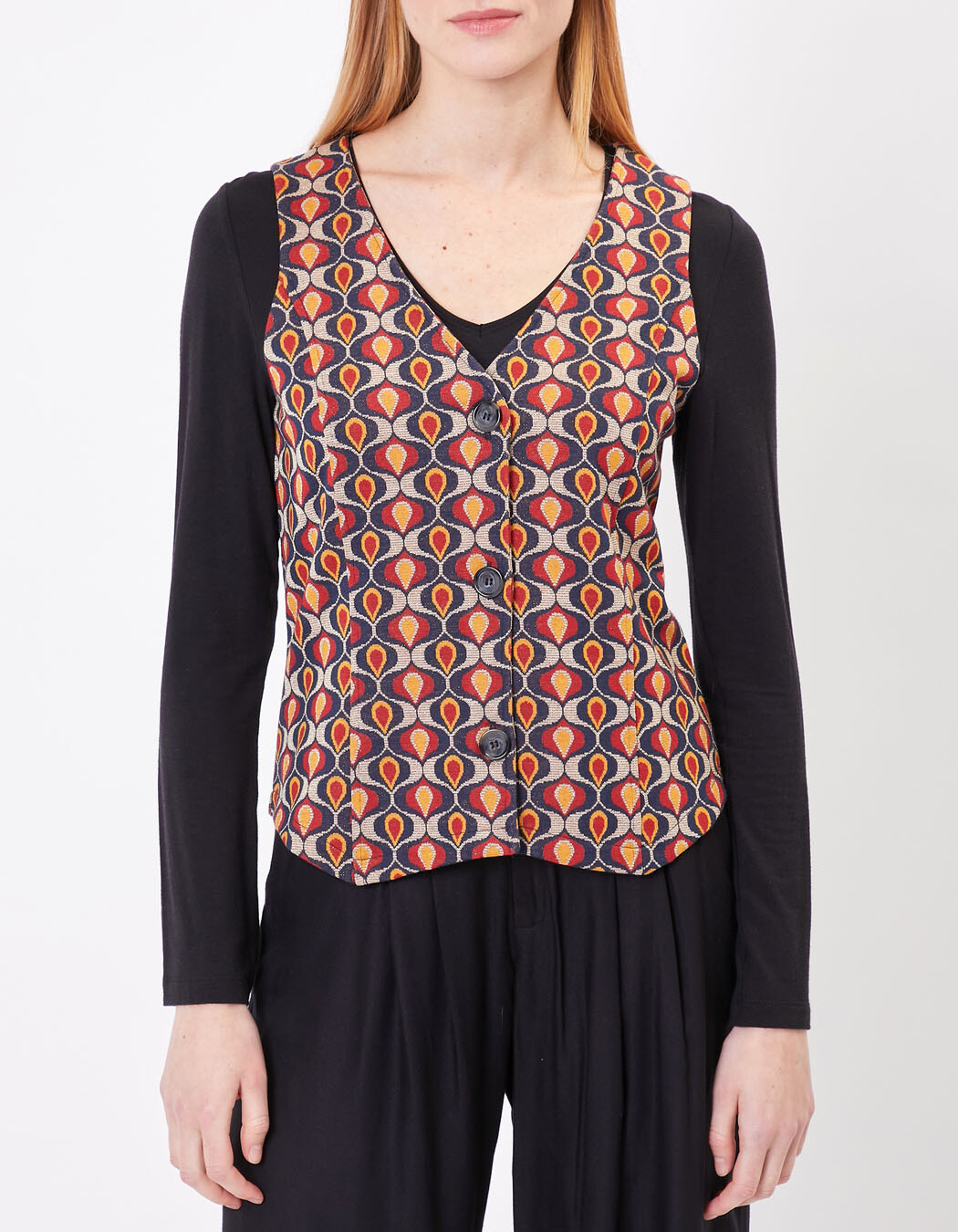 Retro knitted cardigan femme Princesse Nomade