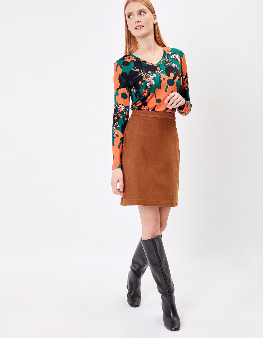 Short corduroy skirt femme Princesse Nomade